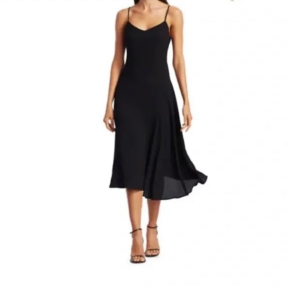 Theory spaghetti day dress in summer crepe - Picture 1 of 12